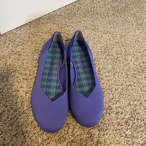 NWOT (no box) Rothy’s The Daily Knit Round Toe Periwinkle Flats